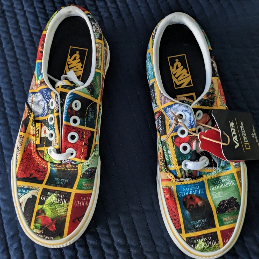 Vans National Geographic Era Multi Covers Women VNOA4U39WJZ Rare 092025